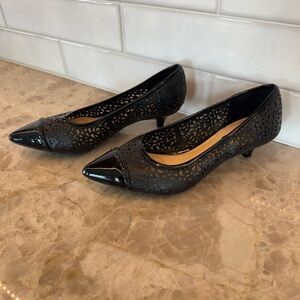 Alex Marie Black Kitten Heels